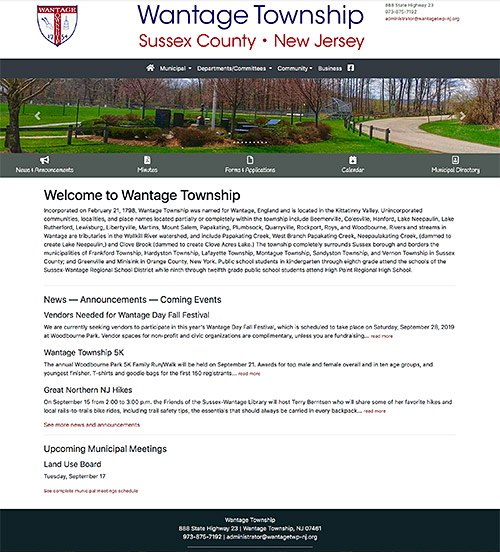 Wantage Township Municipal Website